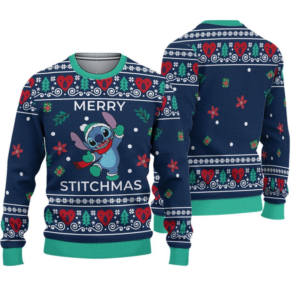 Merry Stitchmas Ugly Xmas Shirt, Experiment