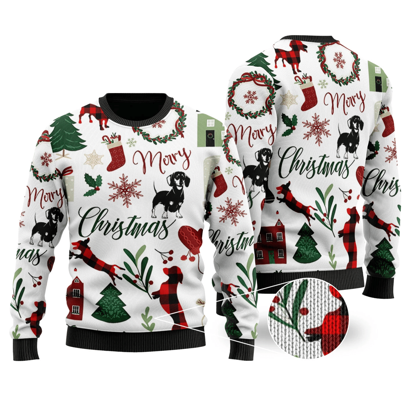 Merry Ugly Christmas Sweater Adult 3D Funny Matching for family