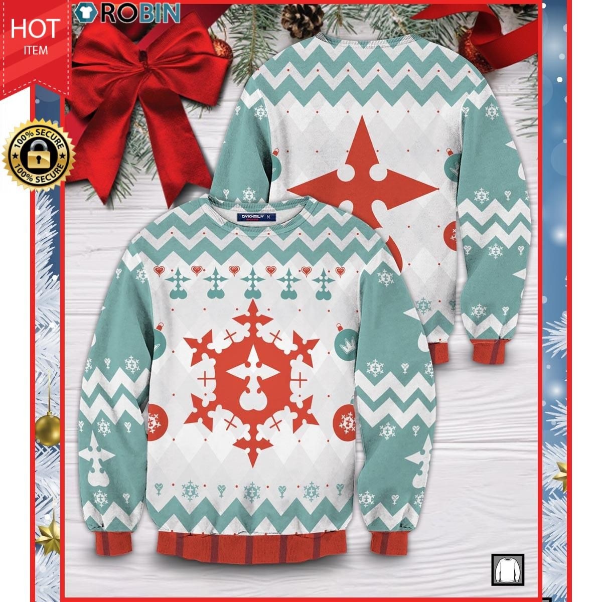 Merry Xemnas Ugly Christmas Sweater Adult 3D Funny Matching for family