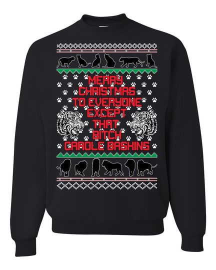 Merry Xmas To Everyone BUT Carole Baskins Ugly Christmas Sweater - Image 4