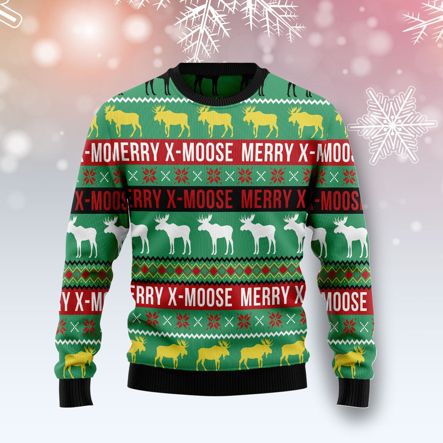 Merry XMoose Ugly Christmas Sweater