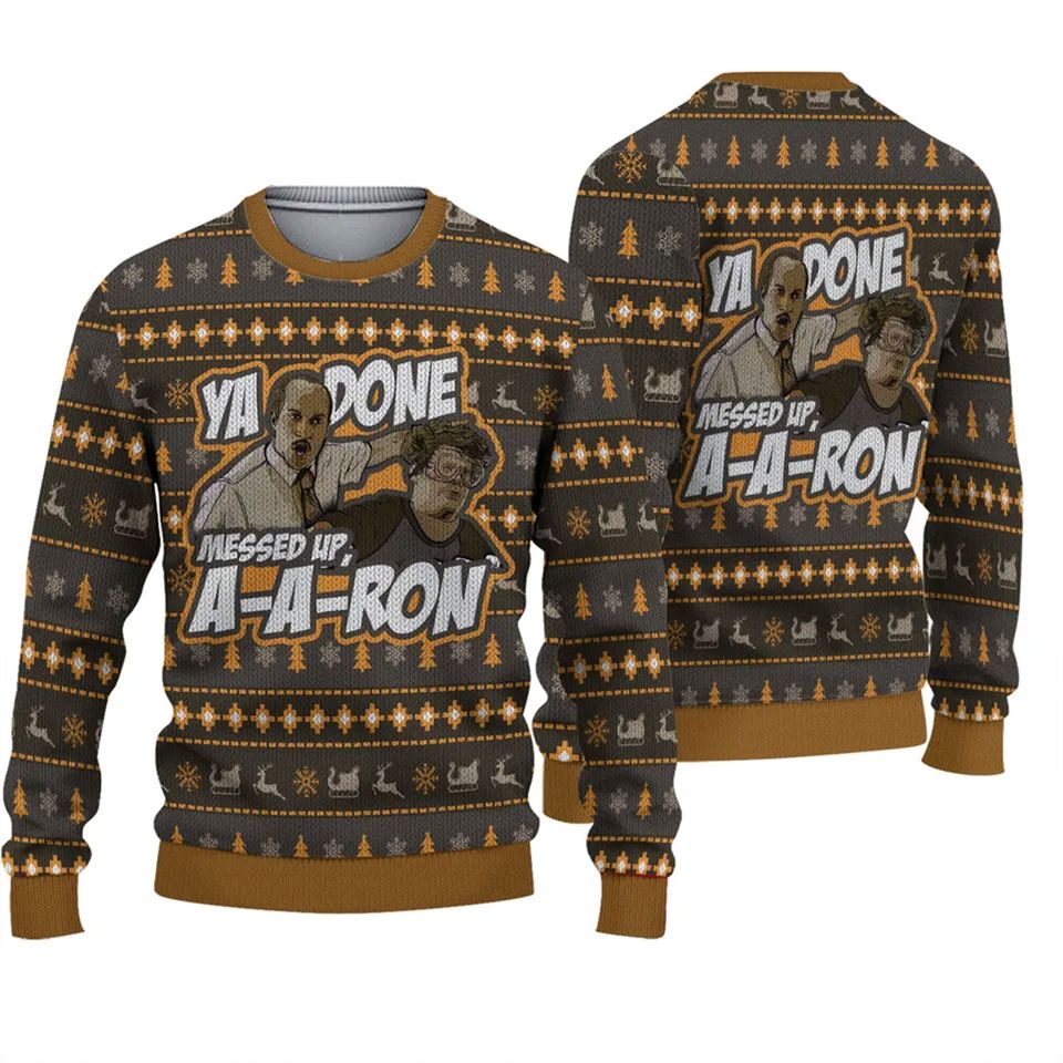Messed Up Aaron Ugly Christmas Sweater