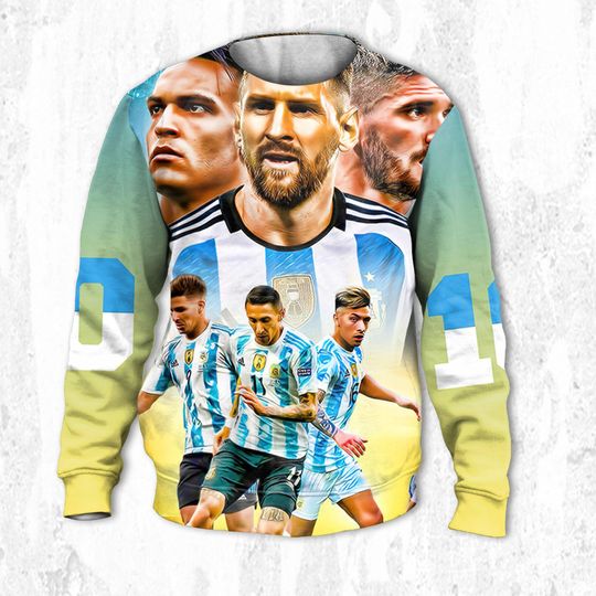 Messi Football Cup Worldcup Sweatshirt 3D, The Goat Lionel Messi 3D Sweatshirt - Image 8