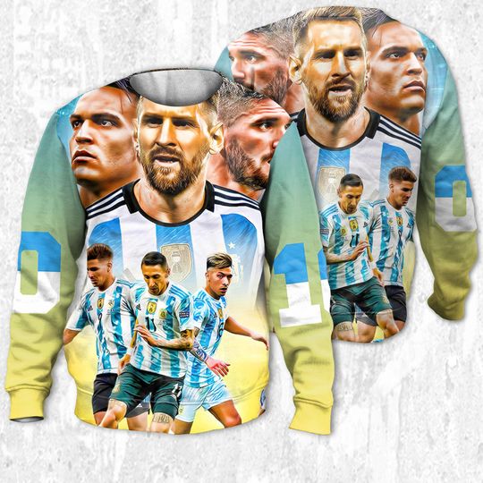 Messi Football Cup Worldcup Sweatshirt 3D, The Goat Lionel Messi 3D Sweatshirt - Image 7