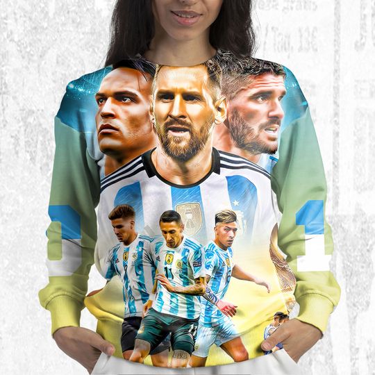 Messi Football Cup Worldcup Sweatshirt 3D, The Goat Lionel Messi 3D Sweatshirt - Image 11