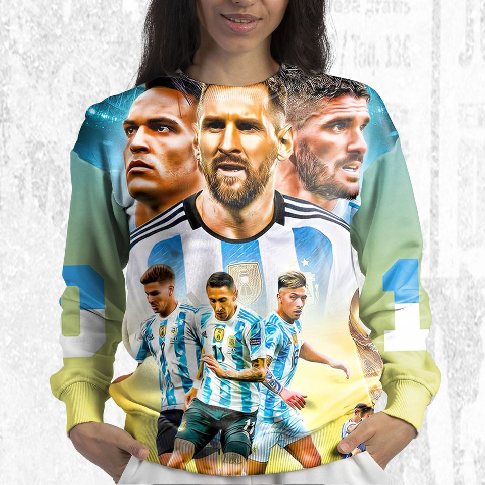 Messi Football Cup Worldcup Sweatshirt 3D, The Goat Lionel Messi 3D Sweatshirt - Image 5