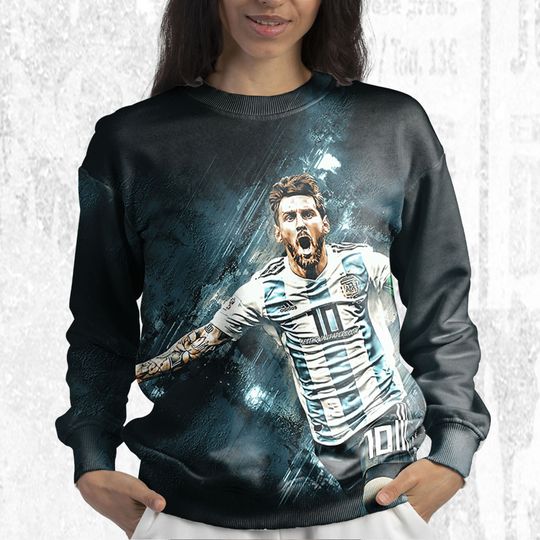 Messi Number 10 Argentina Sweatshirt 3D, The Goat Lionel Messi 3D Sweatshirt - Image 11