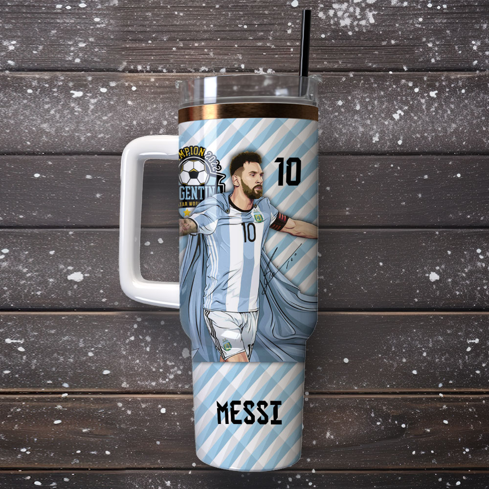 Messi Soccer Custom Stanley Cup 40 oz 30 oz Tumbler With HandleTVC2301986 - Image 2
