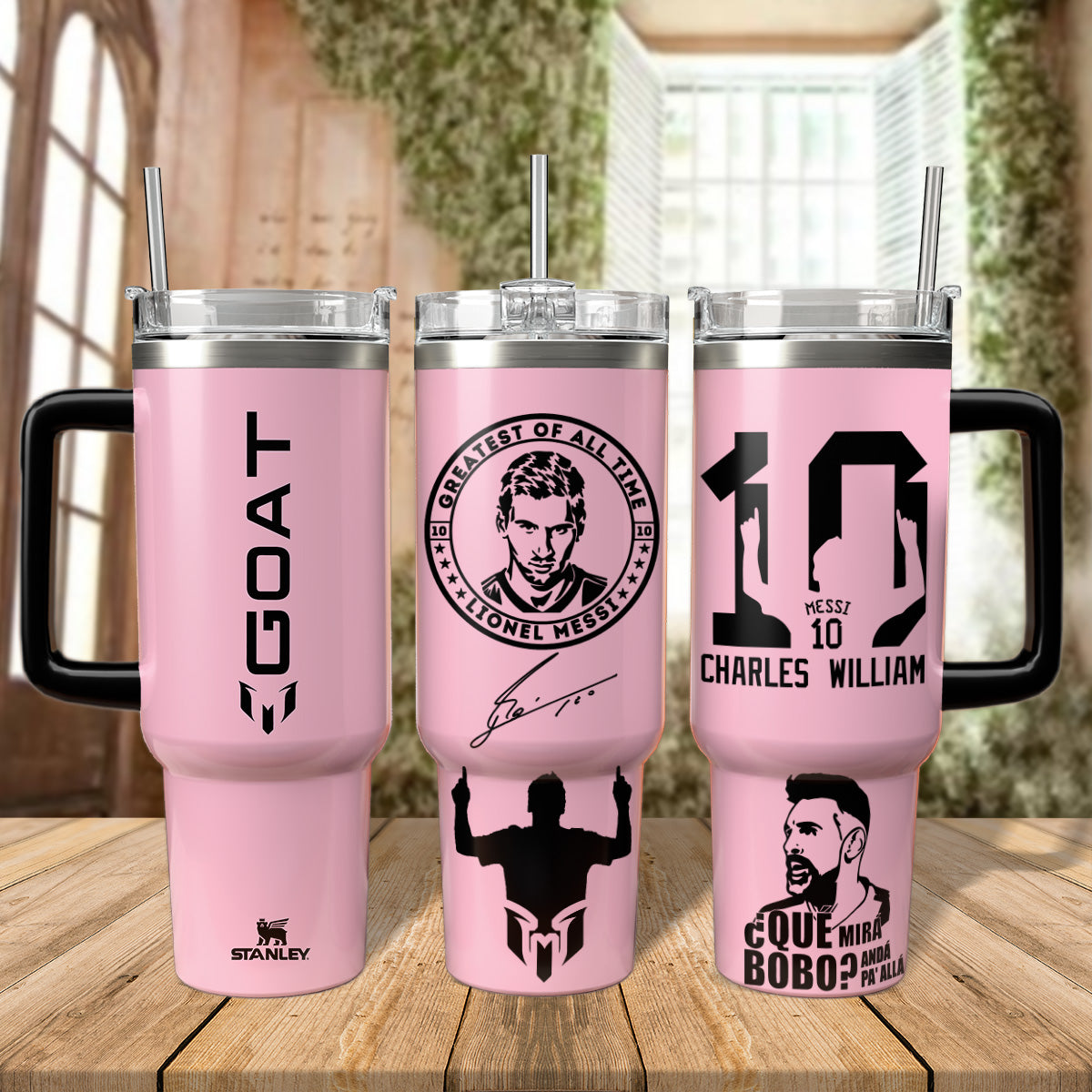 Messi Soccer Sports Custom Stanley Cup 40 oz 30 oz Tumbler With HandleTVC2301118