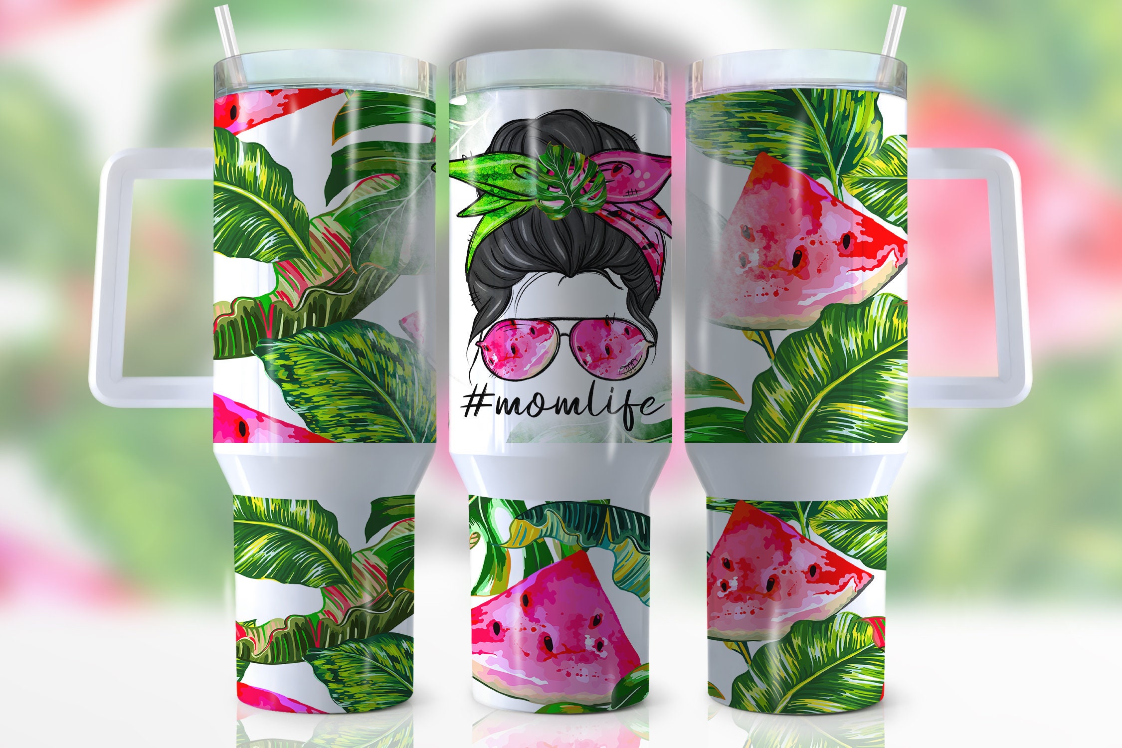 Messy Bun Mom Life Custom Stanley Cup 40 oz 30 oz Tumbler With HandleTVC2301948