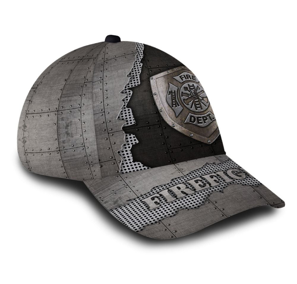 Metal Firefighter Cap Trucker Hats Custom Hats Gifts For Men & Women