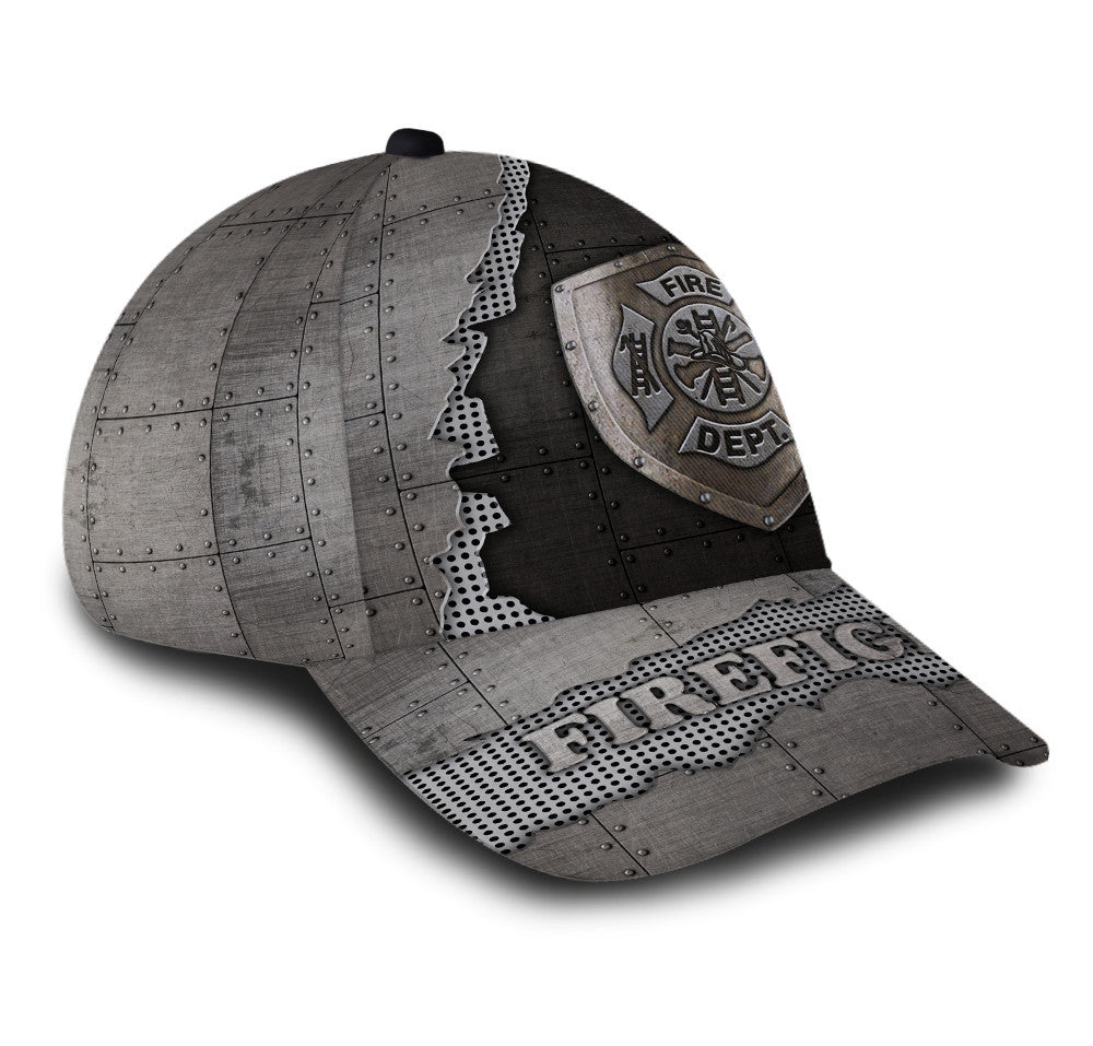 Metal Firefighter Hat Classic Cap Trucker Hats Custom Hats Gifts For Men & Women