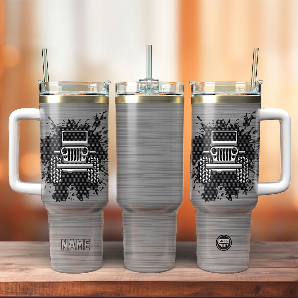 Metal Jeep Custom Stanley Cup 40 oz 30 oz Tumbler With HandleTVC2301249