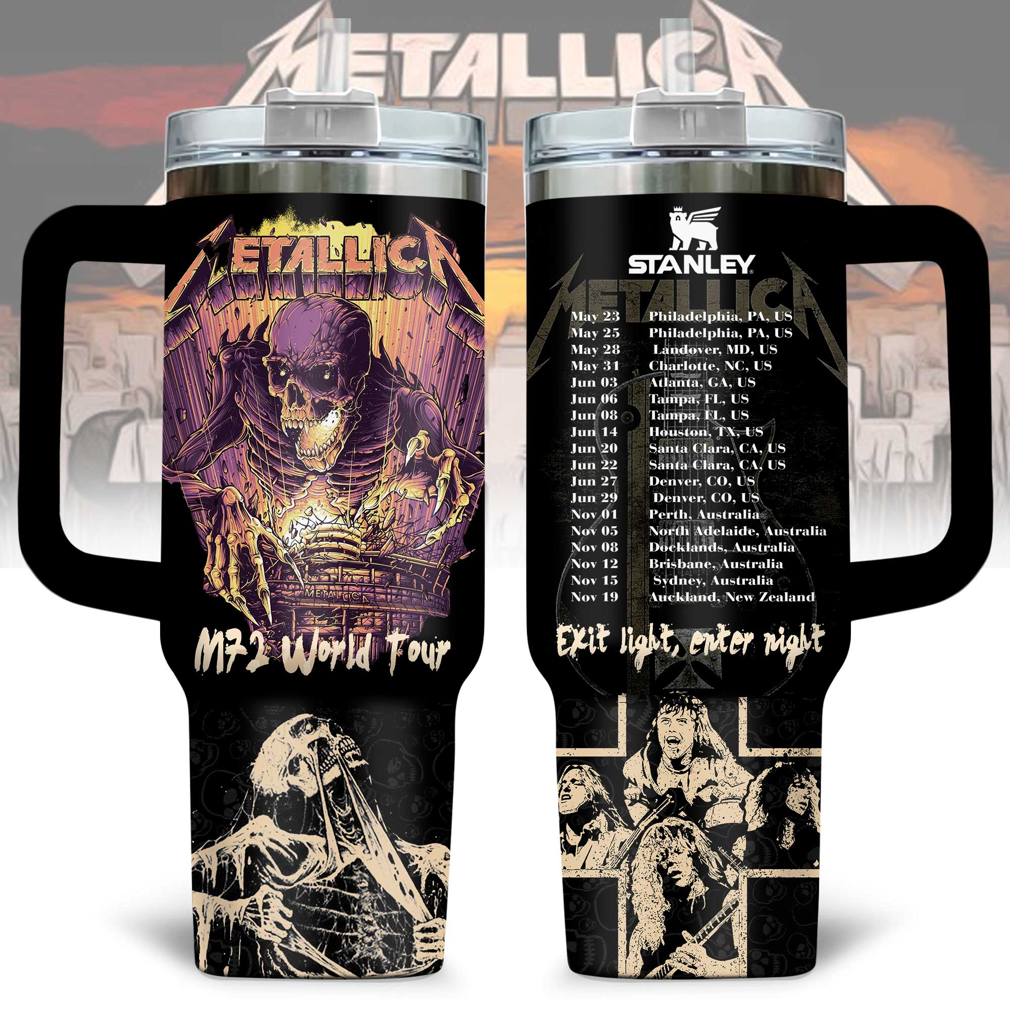 Metallica band Music Custom Stanley Cup 40 oz 30 oz Tumbler With HandleTVC2301176
