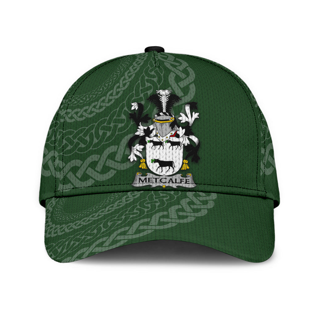 Metcalfe Coat Of Arms - Irish Family Crest St Patrick's Day Hat Classic Cap Trucker Hats Custom Hats Gifts For Men & Women