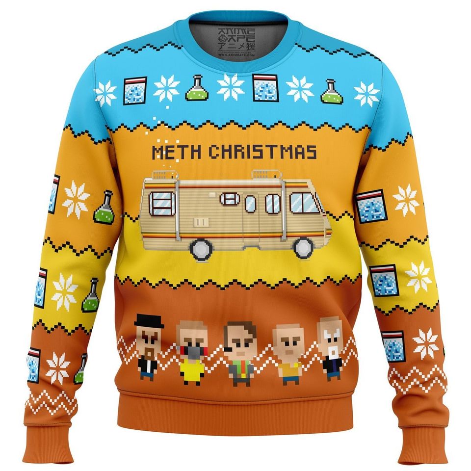 Methy Christmas Breaking Bads Ugly Christmas Sweater
