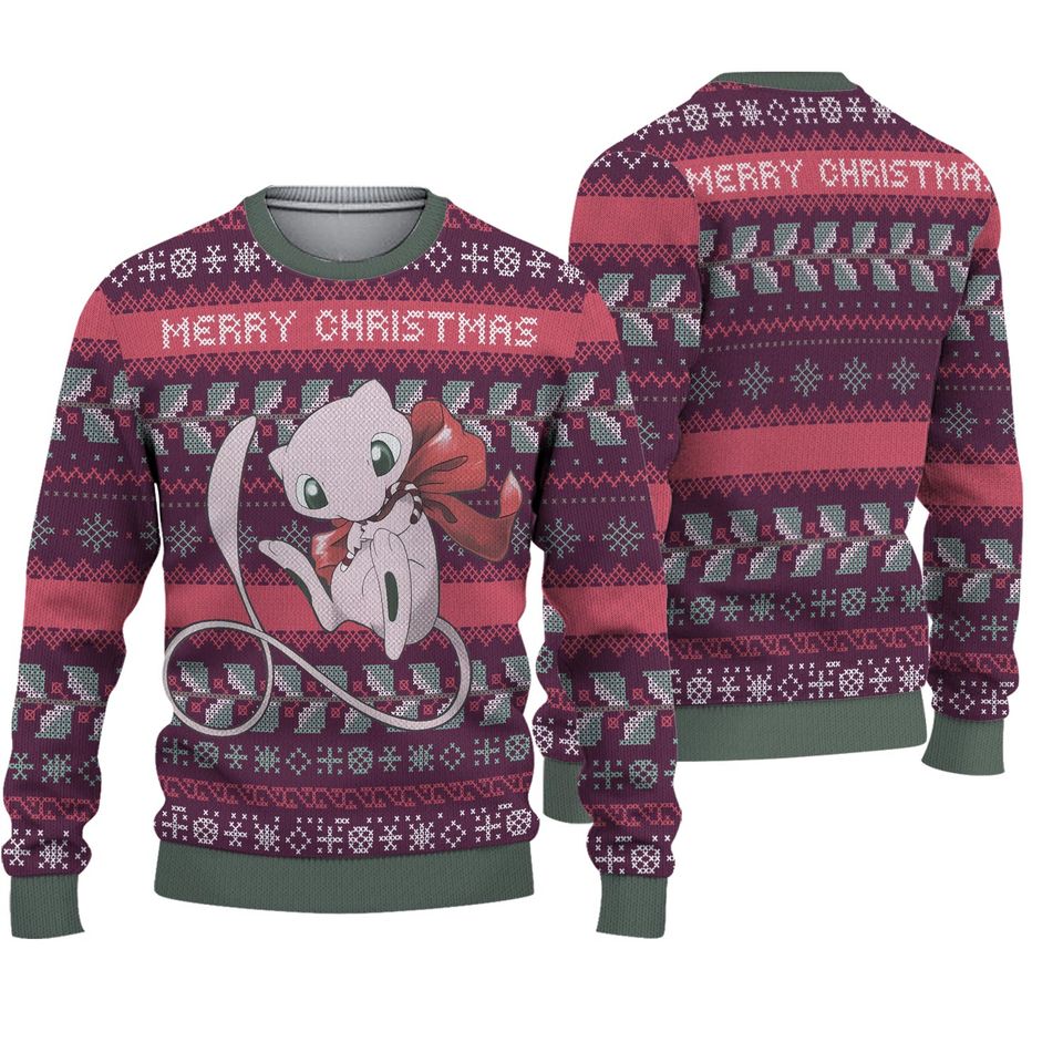 Mew PKM Christmas Ugly Sweater