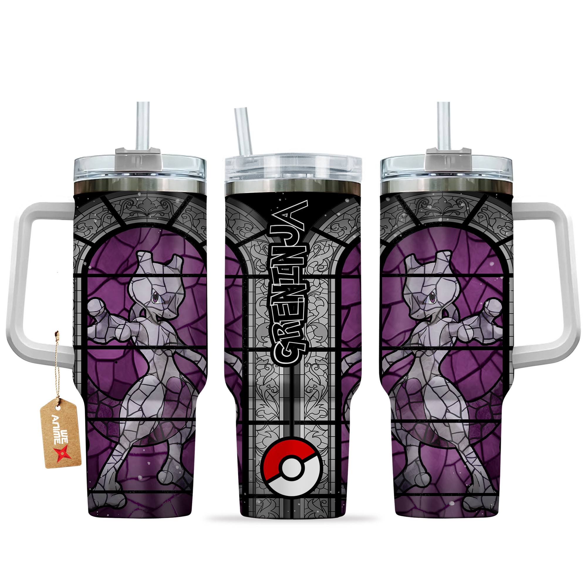 Mewtwo Pokemon Anime Custom Stanley Cup 40 oz 30 oz Tumbler With HandleTVC2301135