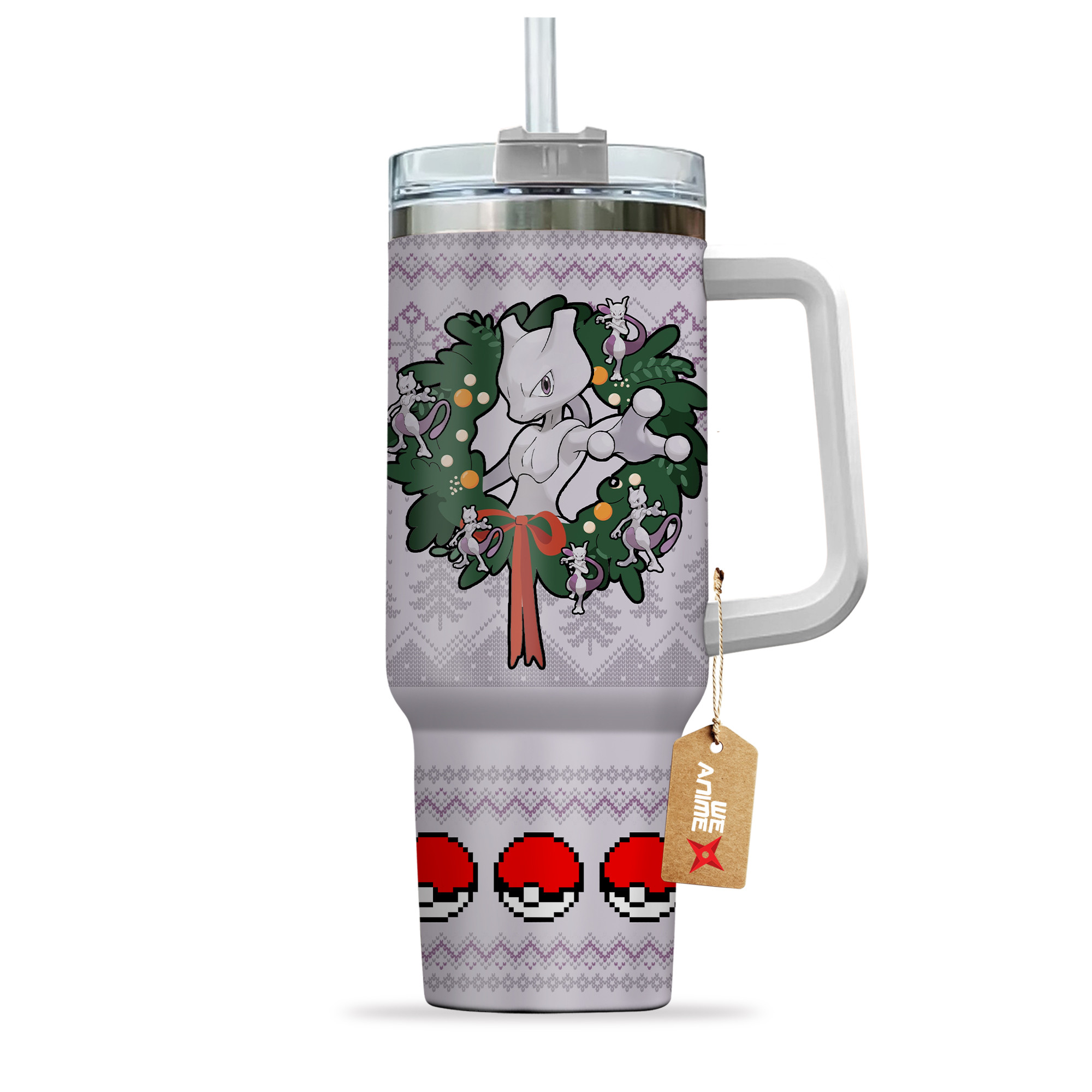 Mewtwo Pokemon Anime Custom Stanley Cup 40 oz 30 oz Tumbler With HandleTVC2301155 - Image 3