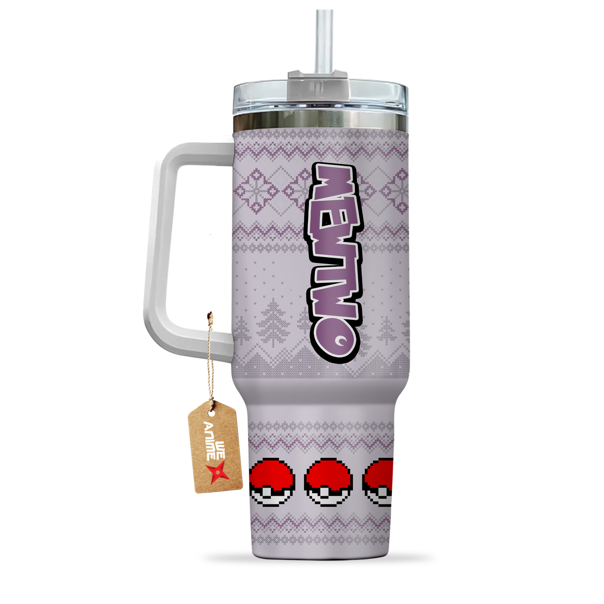Mewtwo Pokemon Anime Custom Stanley Cup 40 oz 30 oz Tumbler With HandleTVC2301155 - Image 4