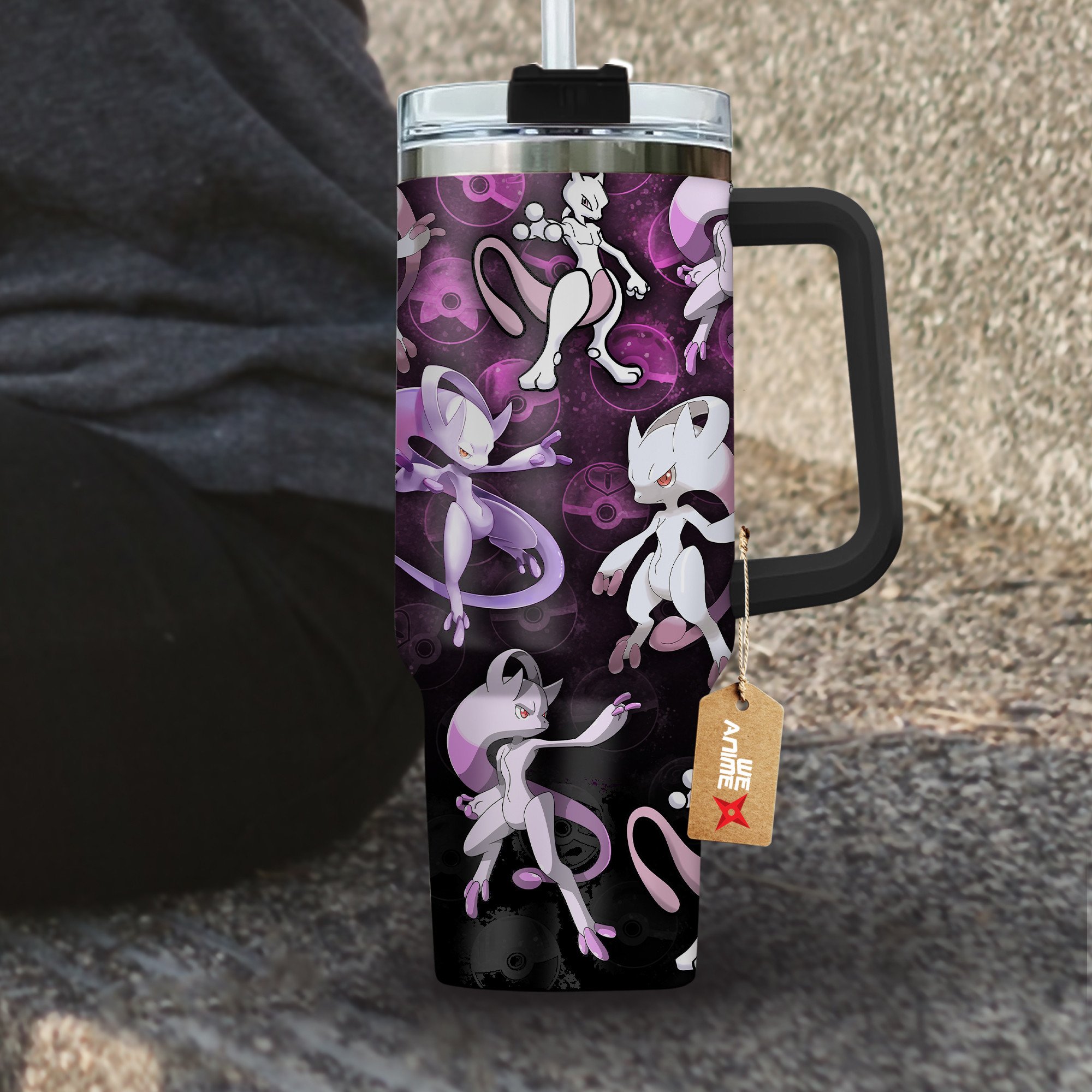 Mewtwo Pokemon Anime Custom Stanley Cup 40 oz 30 oz Tumbler With HandleTVC2301201 - Image 4