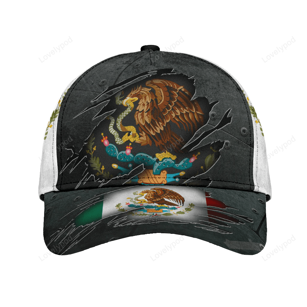 Mexican Hat Cap For Men And Women, Mexico Printed Hat Cap, Mexico Hat Baseball Trucker Hats Custom Hats Gifts For Men & Women