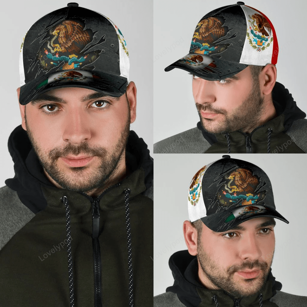 Mexican Hat Cap For Men And Women, Mexico Printed Hat Cap, Mexico Hat Baseball Trucker Hats Custom Hats Gifts For Men & Women