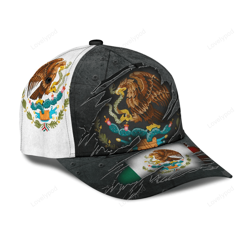 Mexican Hat Cap For Men And Women, Mexico Printed Hat Cap, Mexico Hat Baseball Trucker Hats Custom Hats Gifts For Men & Women