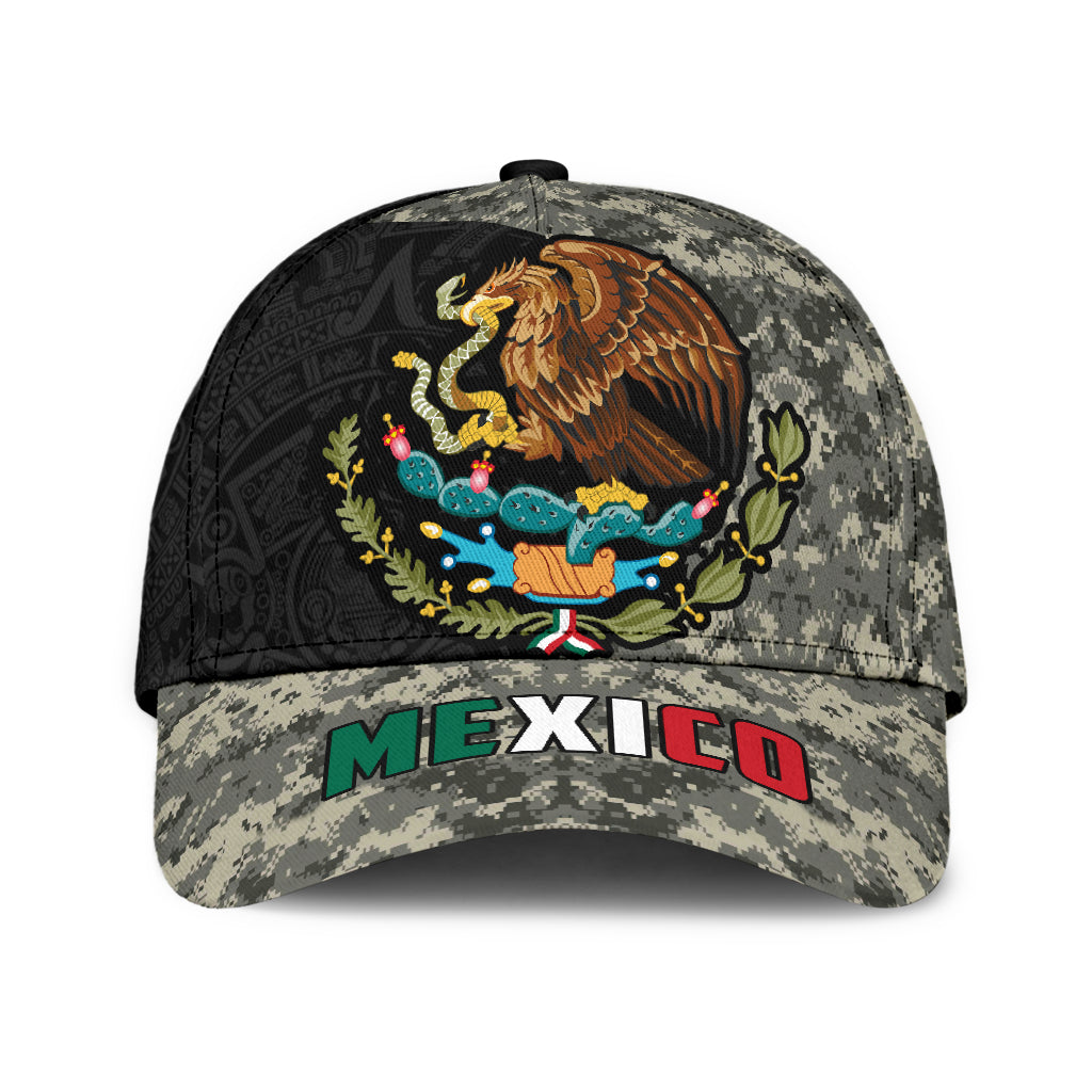 Mexico Aztec Pattern Camo 3D Classic Cap, Baseball Aztec Cap Hat, Mexico Hat For Summer, Aztec Gift Trucker Hats Custom Hats Gifts For Men & Women