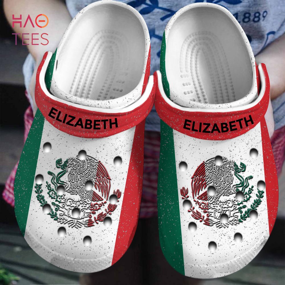 Mexico Flag The Eagle And Snake Crocs Crocband Clogs Shoes Comfortable For Men Women and Kids