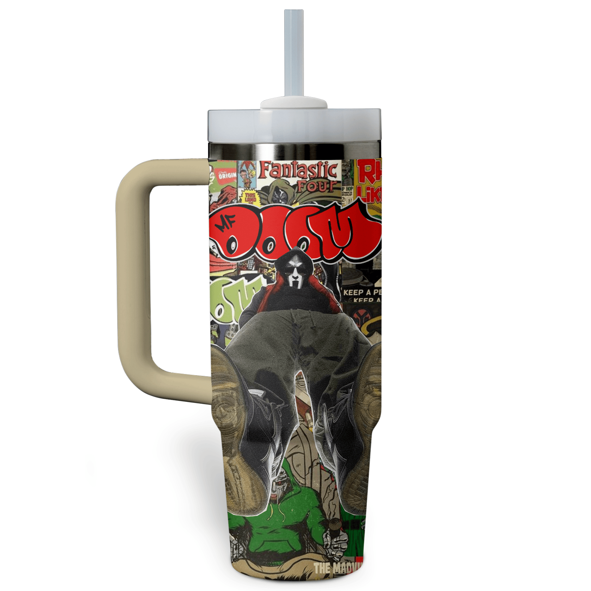MF Doom Music Custom Stanley Cup 40 oz 30 oz Tumbler With HandleTVC2301524 - Image 2