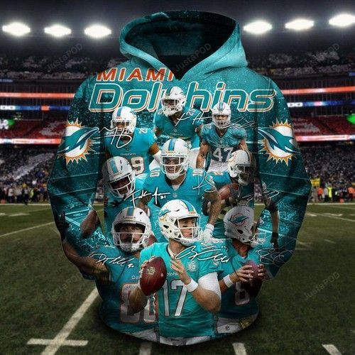 Miami Dolphins All Teams 3D All Over Print Hoodie, Zip Hoodie