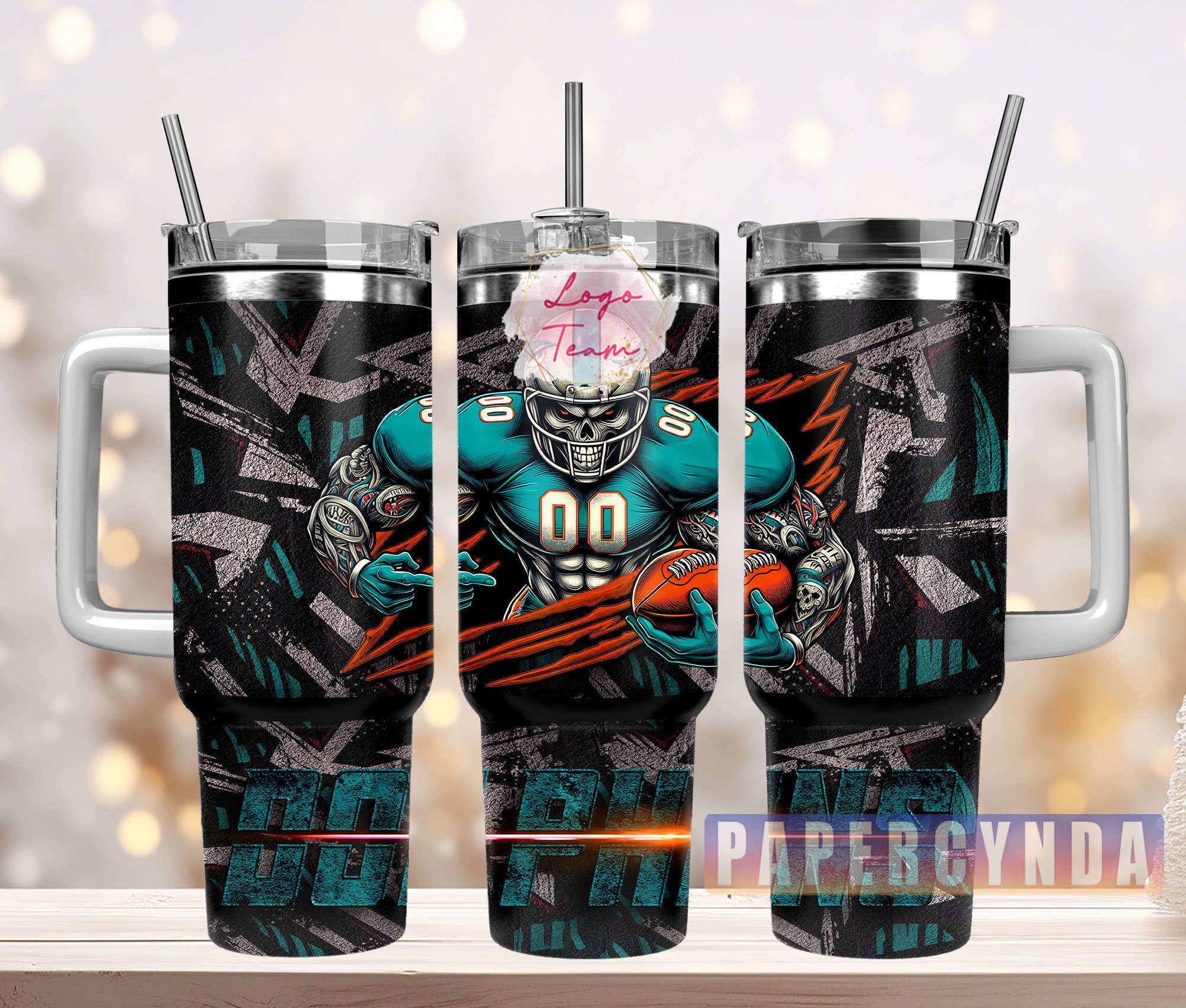 Miami Dolphins Custom Stanley Cup 40 oz 30 oz Tumbler With HandleTVC2301833