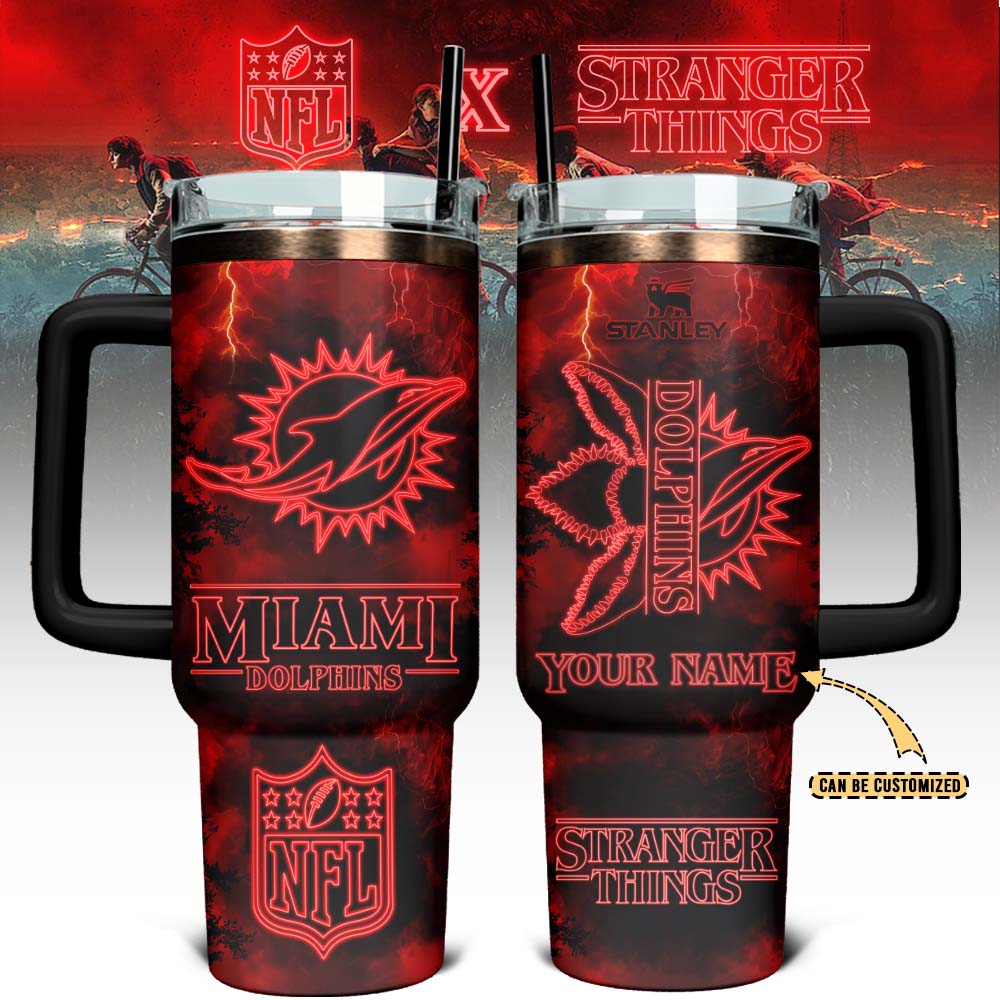 Miami Dolphins Custom Stanley Cup 40 oz 30 oz Tumbler With HandleTVC230188