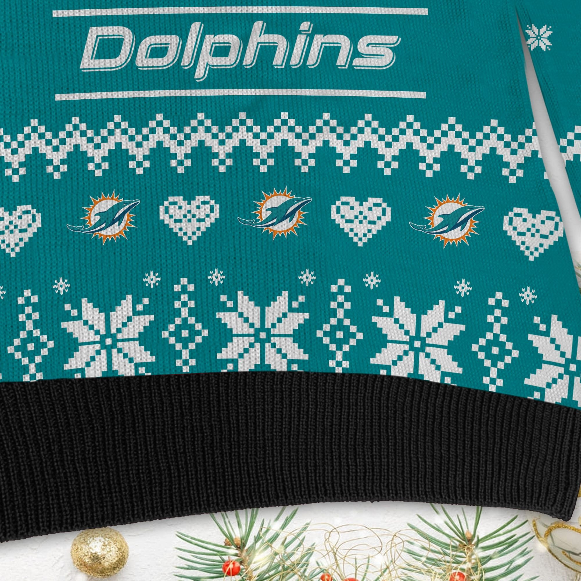 Miami Dolphins Cute The Snoopy Show Football Helmet 3D Ugly Christmas Sweater Adult 3D Funny Matching for family - Image 5