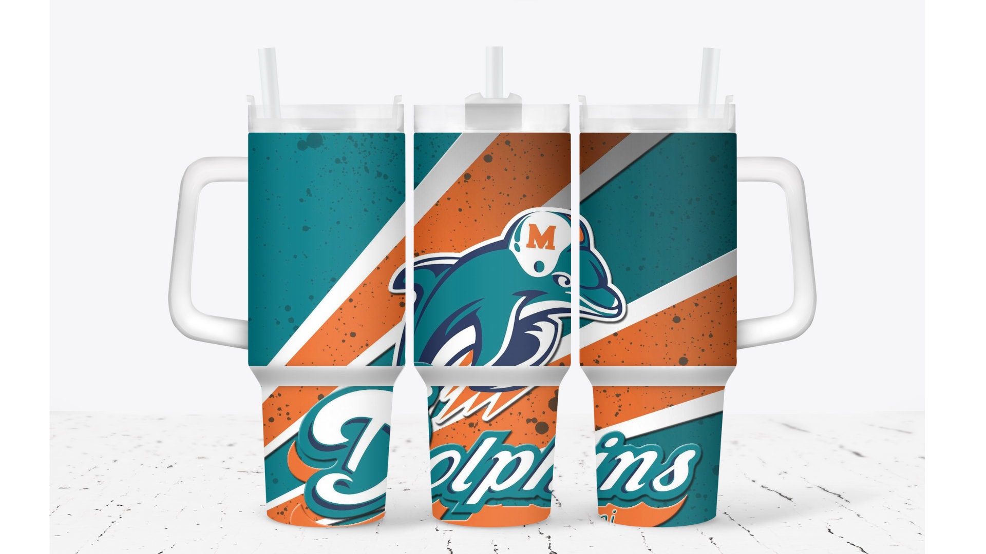 Miami Dolphins Football NFL Custom Stanley Cup 40 oz 30 oz Tumbler With HandleTVC2301930