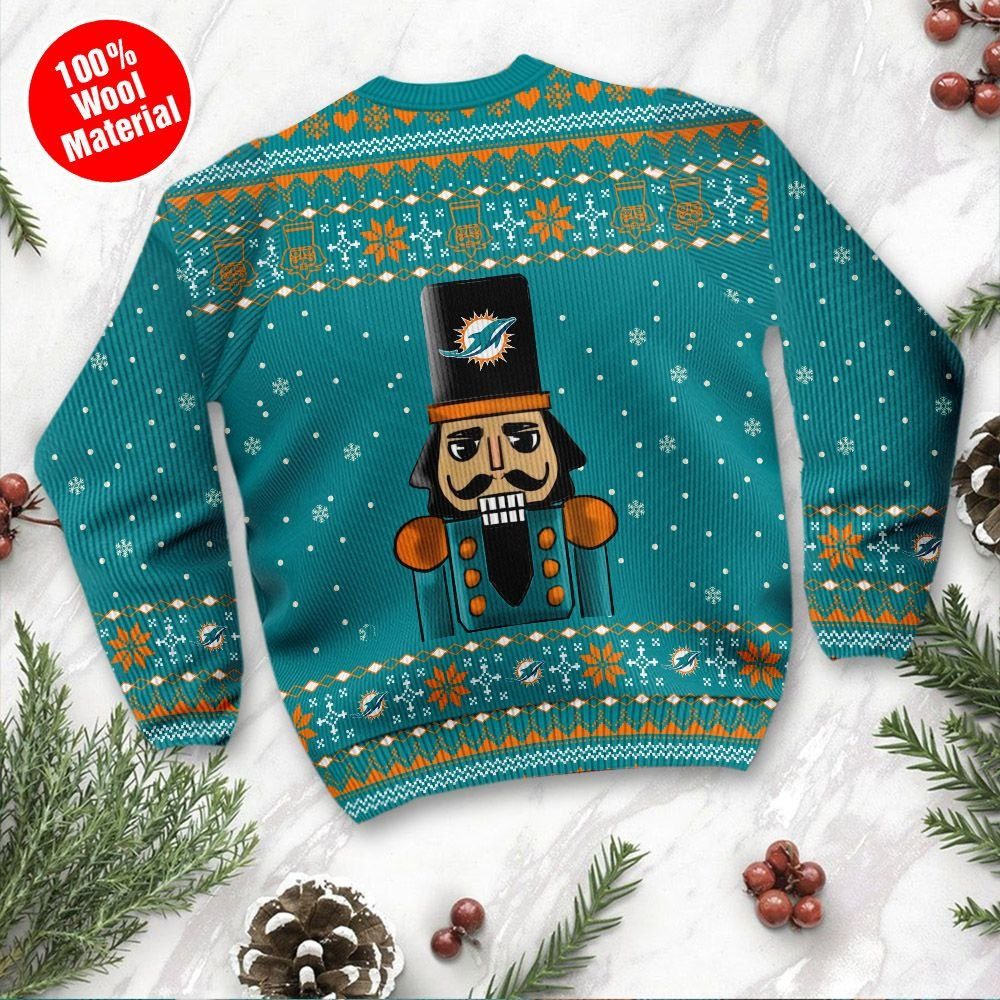 Miami Dolphins I Am Not A Player I Just Crush Alot Ugly Christmas Sweater Adult 3D Funny Matching for family - Image 3