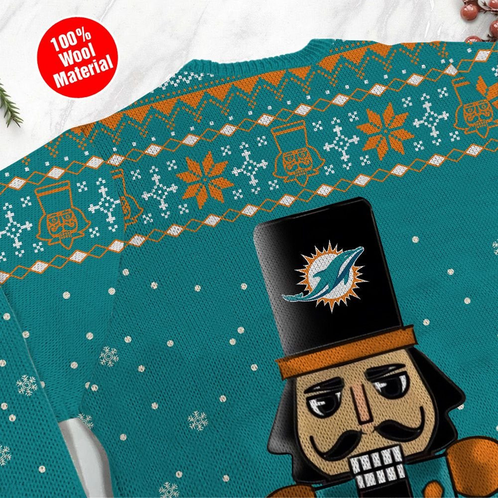 Miami Dolphins I Am Not A Player I Just Crush Alot Ugly Christmas Sweater Adult 3D Funny Matching for family - Image 5