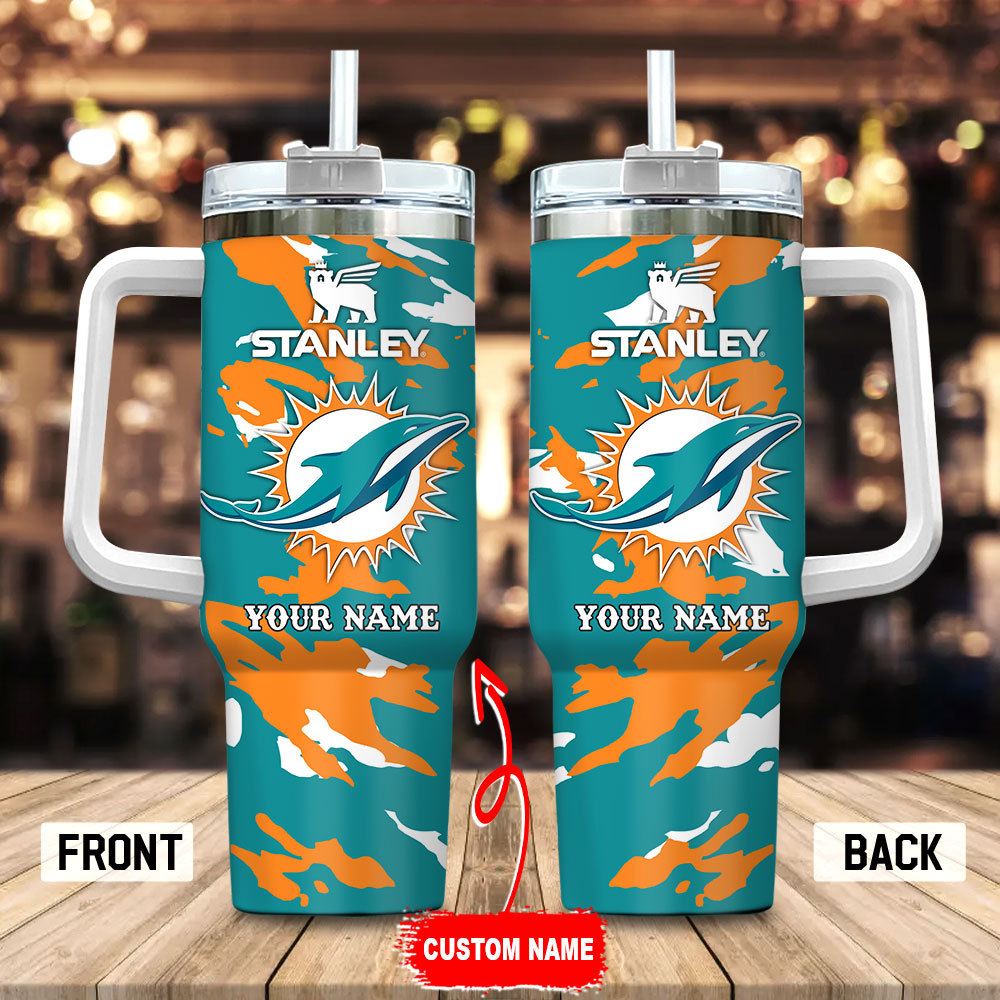 Miami Dolphins NFL Custom Stanley Cup 40 oz 30 oz Tumbler With HandleTVC2301100
