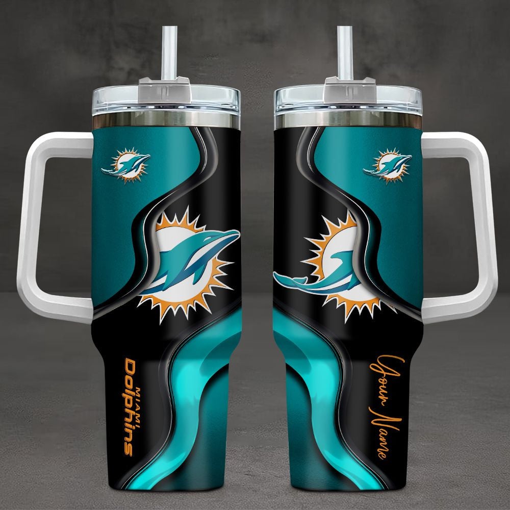 Miami Dolphins NFL Custom Stanley Cup 40 oz 30 oz Tumbler With HandleTVC2301100
