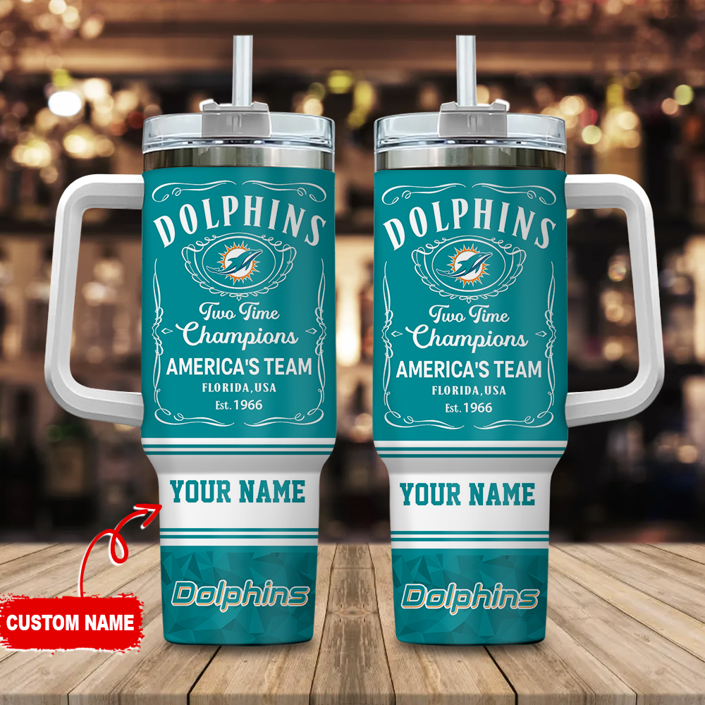 Miami Dolphins NFL Custom Stanley Cup 40 oz 30 oz Tumbler With HandleTVC2301120