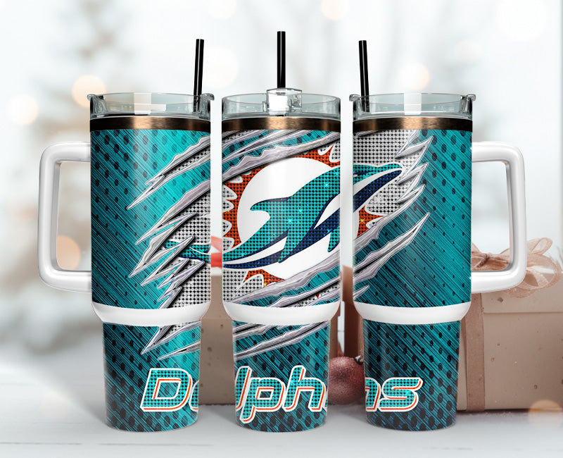 Miami Dolphins NFL Custom Stanley Cup 40 oz 30 oz Tumbler With HandleTVC2301141