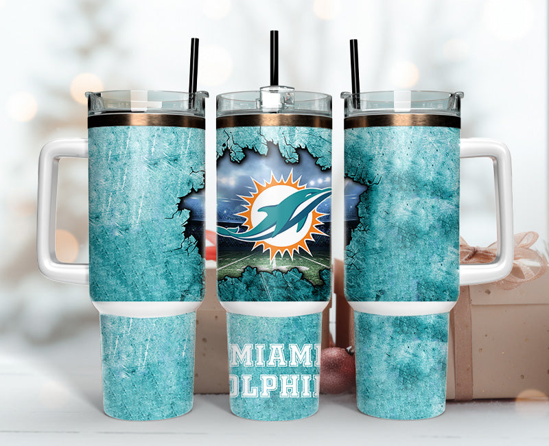 Miami Dolphins NFL Custom Stanley Cup 40 oz 30 oz Tumbler With HandleTVC2301147