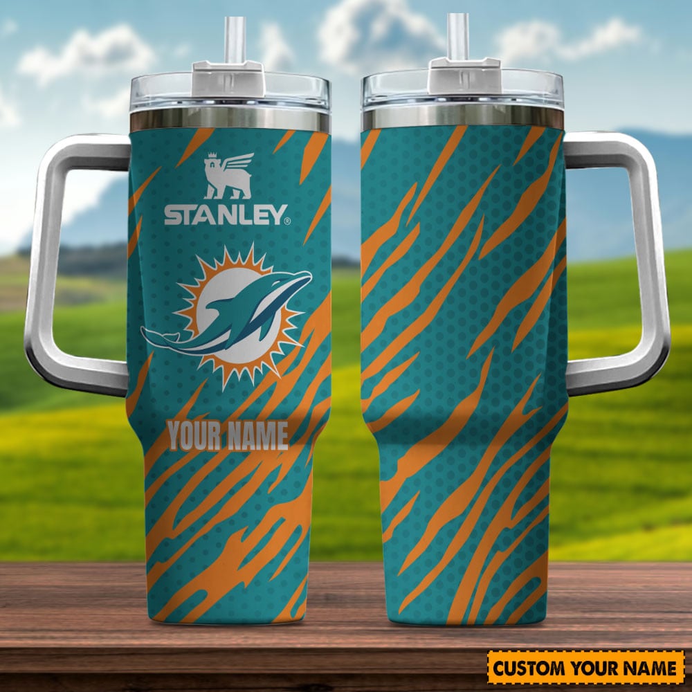 Miami Dolphins NFL Custom Stanley Cup 40 oz 30 oz Tumbler With HandleTVC230137