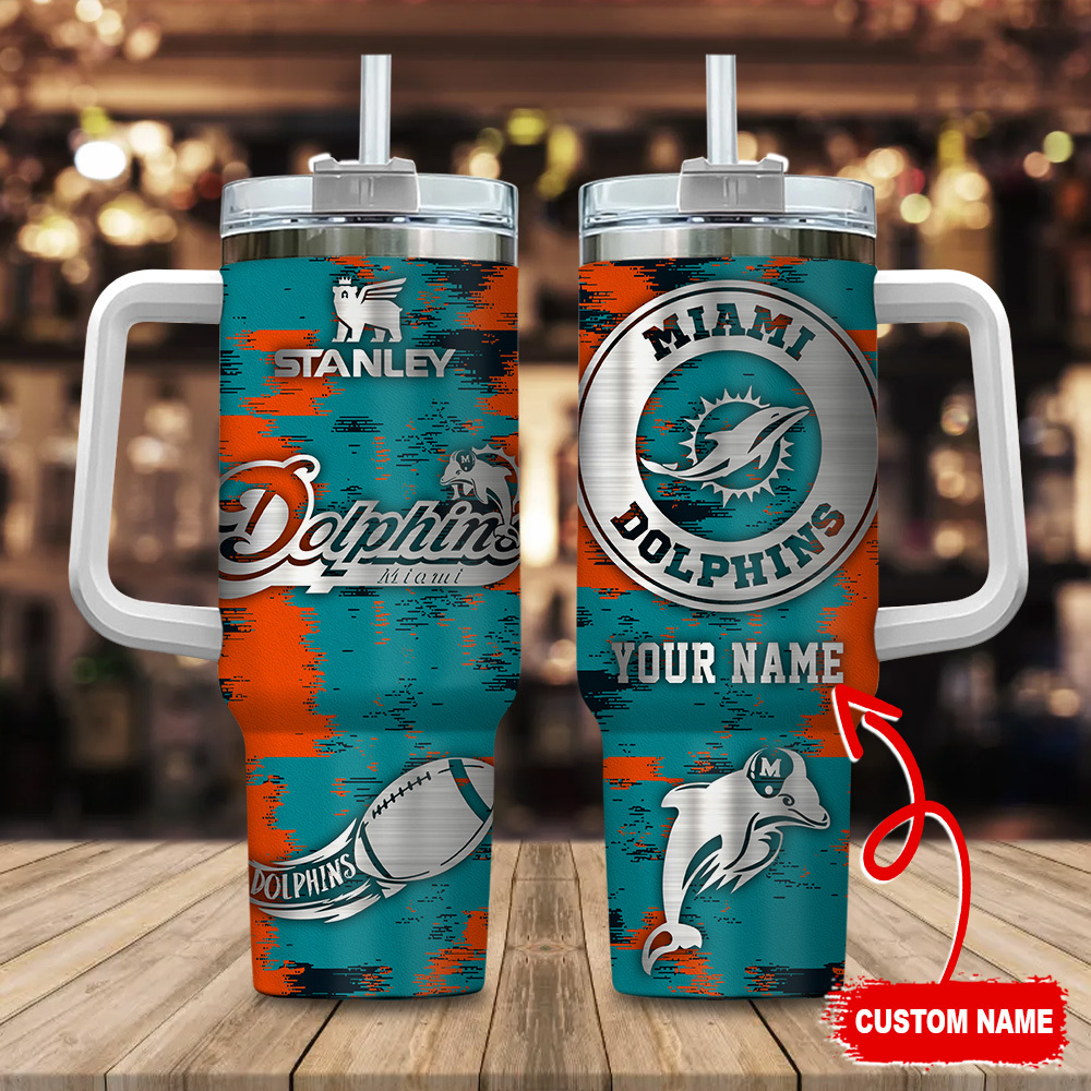 Miami Dolphins NFL Custom Stanley Cup 40 oz 30 oz Tumbler With HandleTVC230149