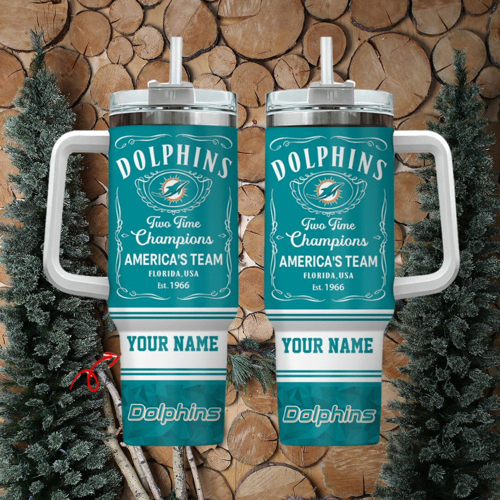 Miami Dolphins NFL Custom Stanley Cup 40 oz 30 oz Tumbler With HandleTVC2301969