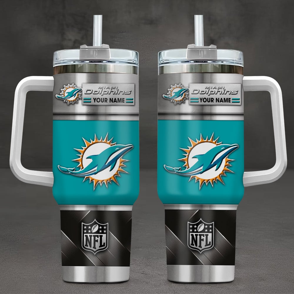 Miami Dolphins NFL Custom Stanley Cup 40 oz 30 oz Tumbler With HandleTVC230197
