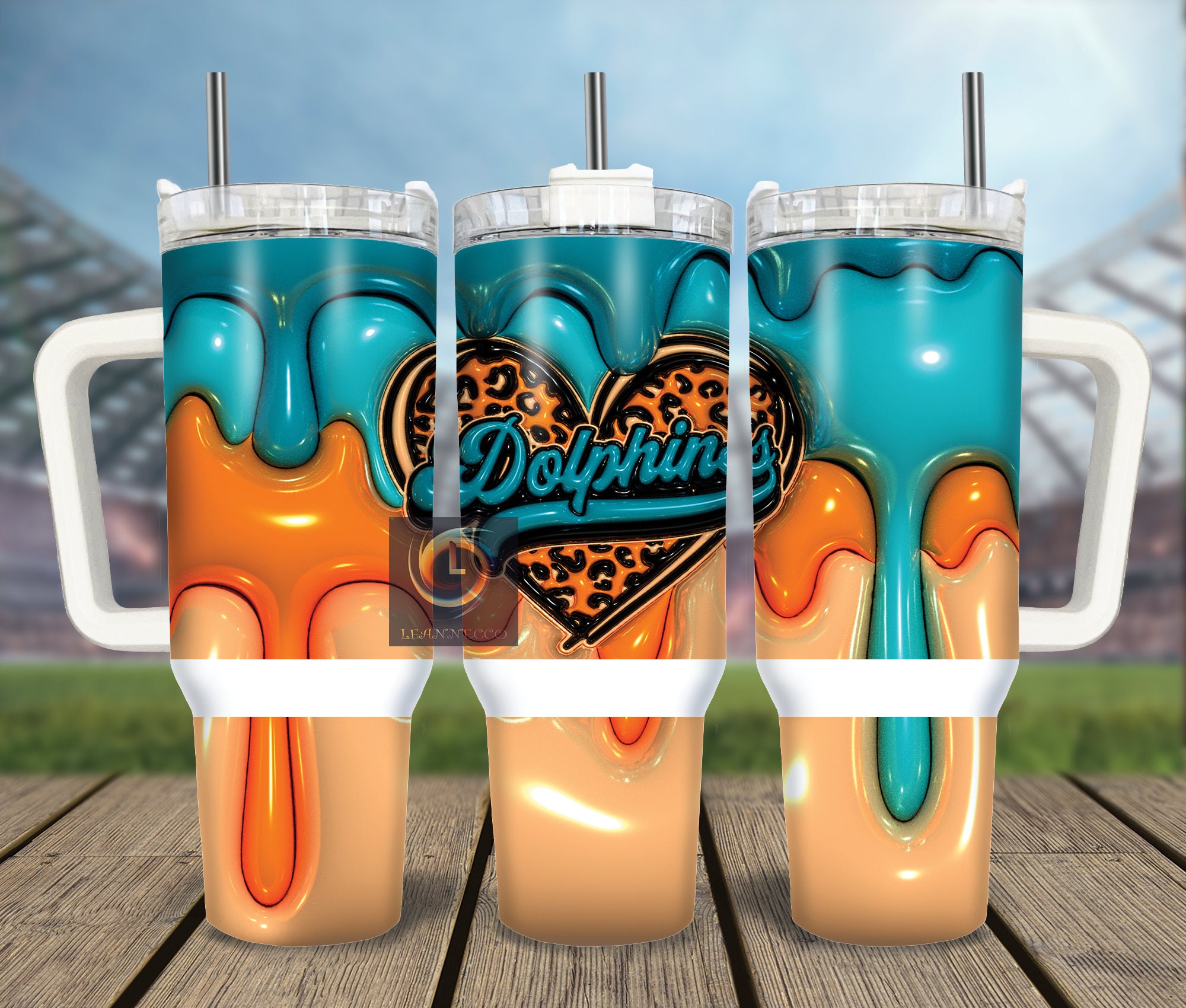 Miami Dolphins NFL Custom Stanley Cup 40 oz 30 oz Tumbler With HandleTVC2301991