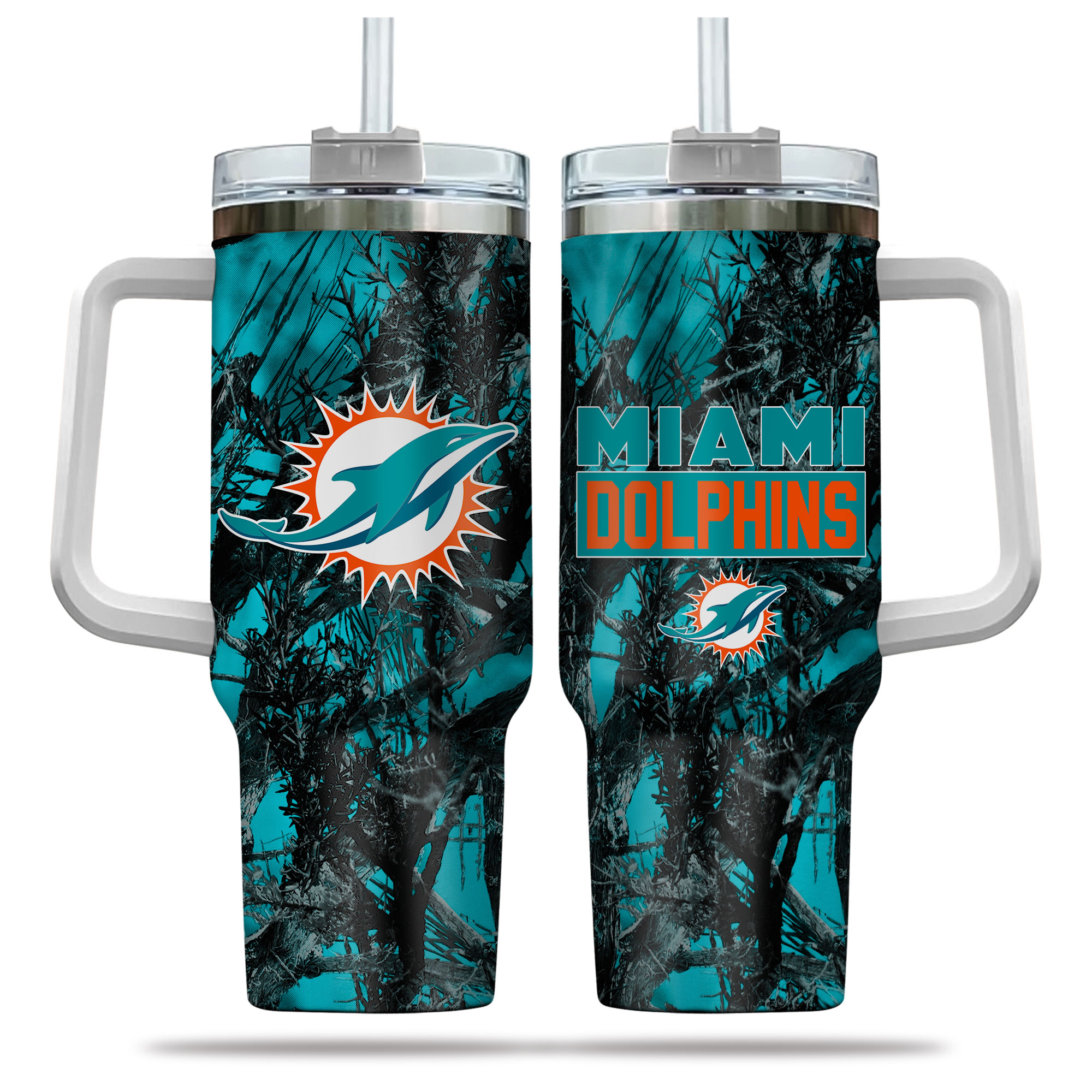 Miami Dolphins NFL Hunting Custom Stanley Cup 40 oz 30 oz Tumbler With HandleTVC230182