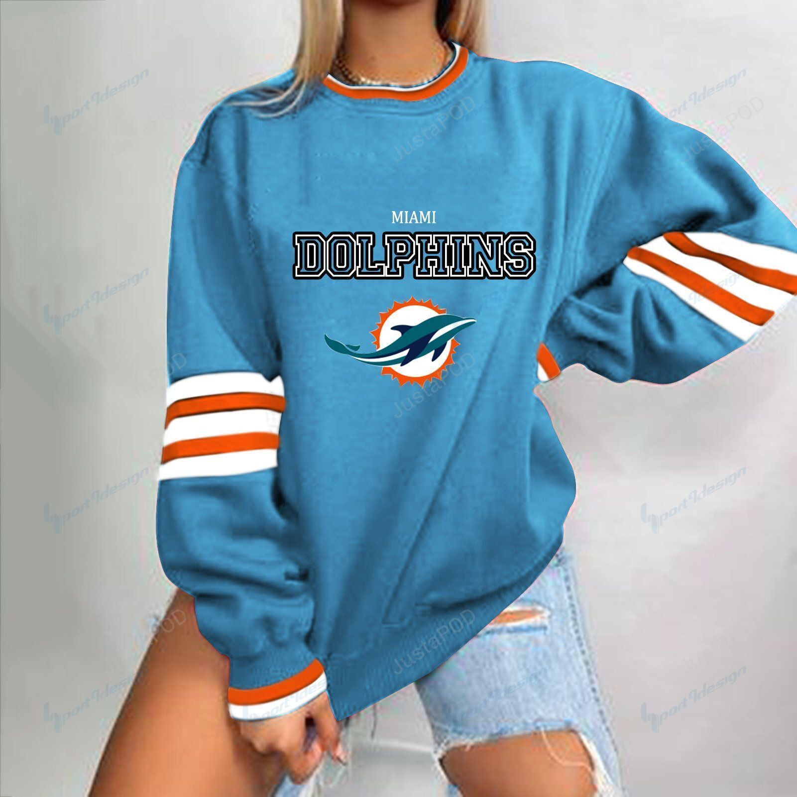 Miami Dolphins Ugly Christmas Sweater Adult 3D Funny Matching for family
